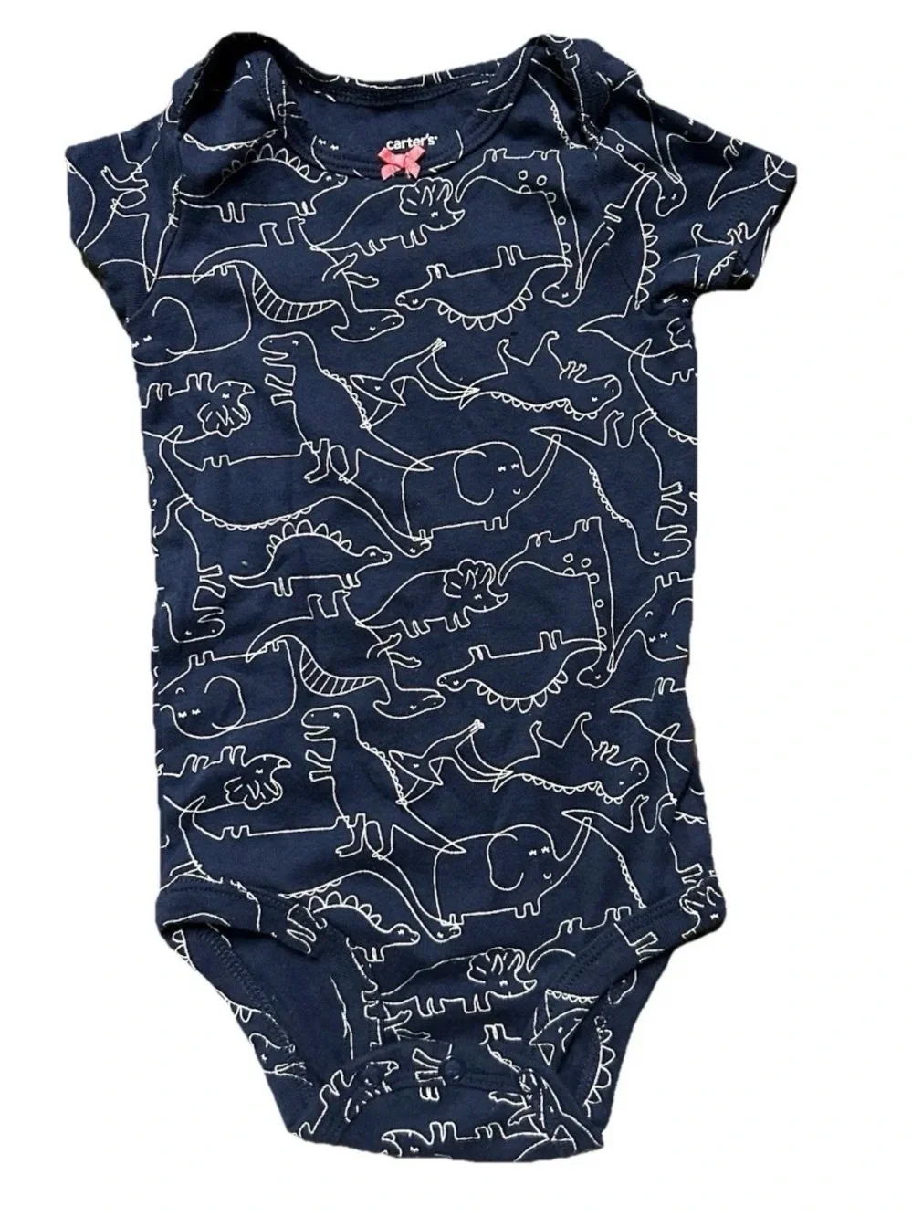 Baby Girl Short Sleeve Bodysuits Polka Dots Dresses Summer Size 6-9 Months